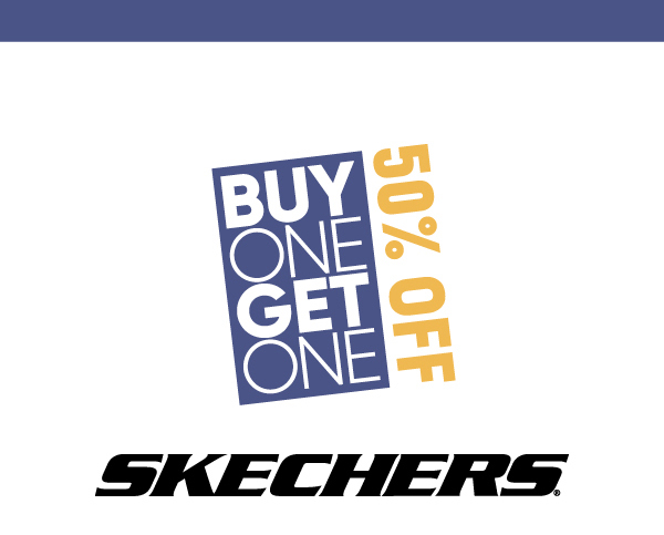 Skechers buy one hotsell get one 50 off